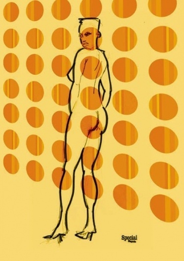 Specialmagazin #illustration #nude #woman #pattern #character