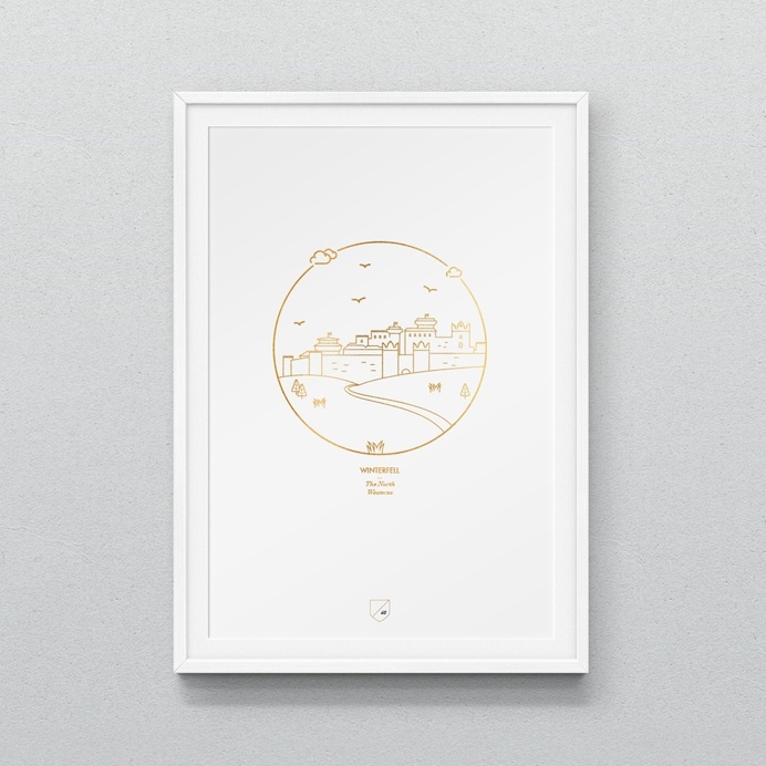 #gameofthrones #illustration #iconographic #gold #line #landscape