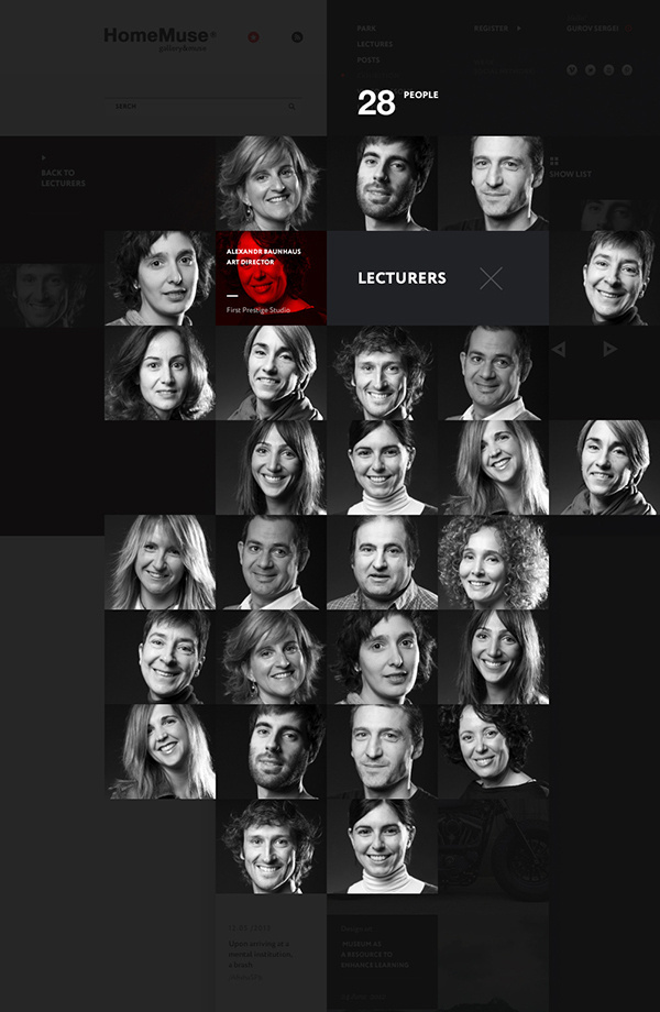 HomeMuse Gallery on Behance #digital