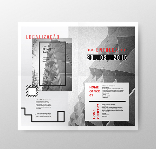 Studio B Residence on Behance #flyer #design #graphic #home #brand #art #paper