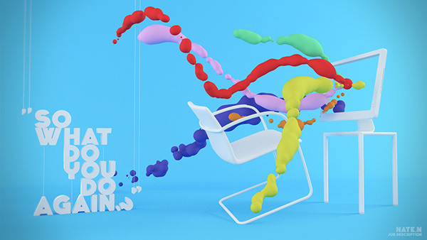 Sunday Fun Projects on Behance #c4d #3dart #design #cinema #poster #4d #type #3d