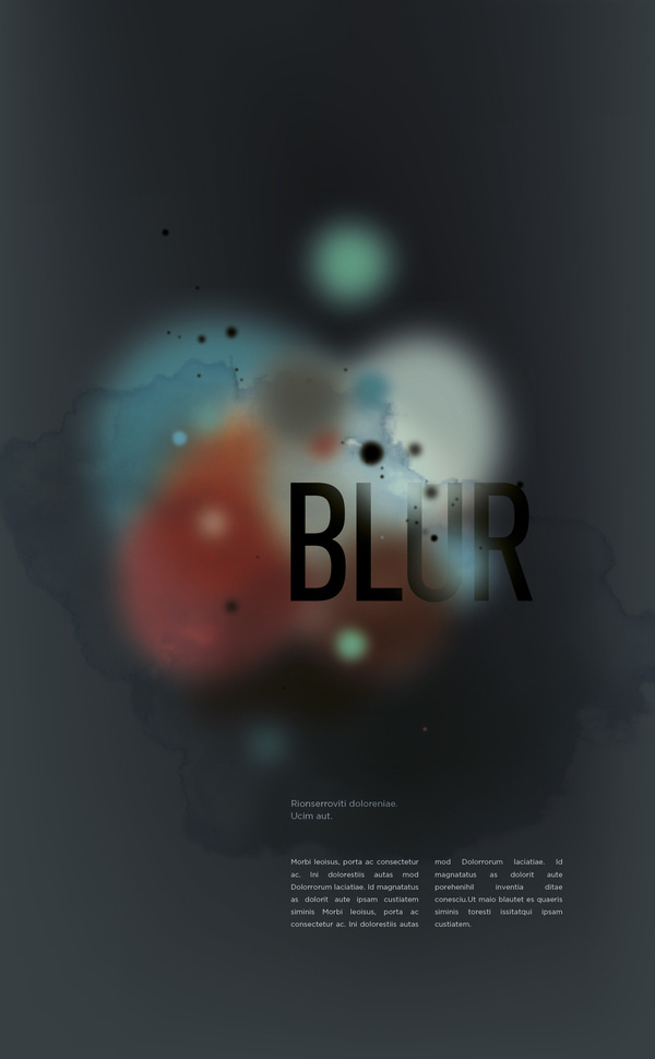 blur project #clouds #blur #illustration #colors #typography