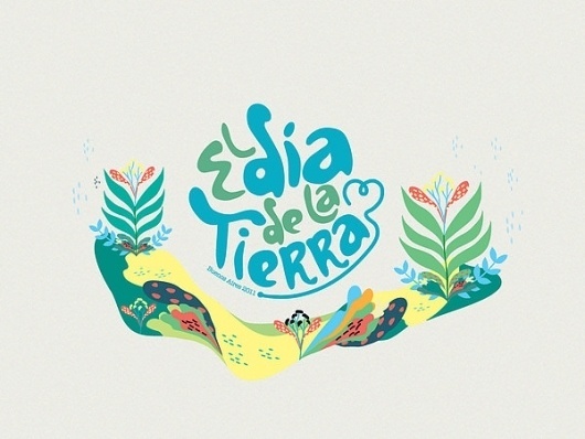 Festival Dia de la Tierra on the Behance Network #logo #illustration #branding