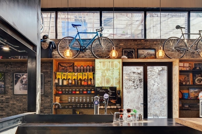 Factory 5 Bike Shop by LINEHOUSE #interior #shop #design