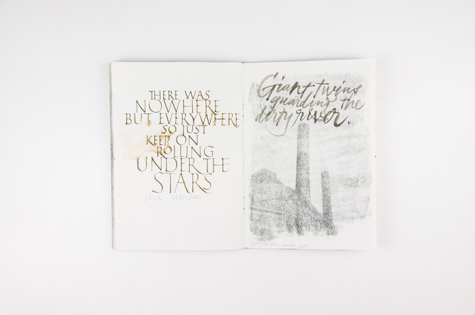 Joan Quirós - #Sketchbook #calligraphy #kerouac