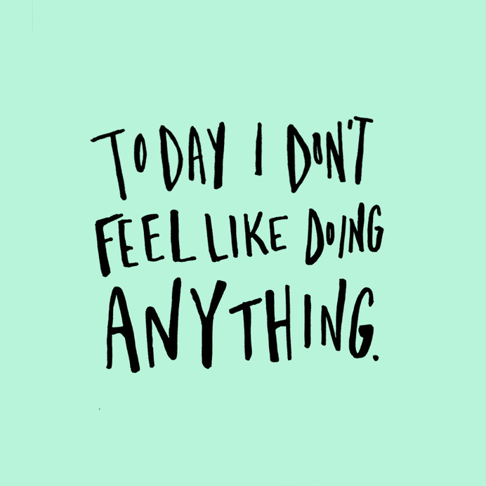 Don't Feel Like Doing Anything — 100 Days Project by Knucklebones Design Co. #100 days project #type #typography #lettering #mint #hand dr