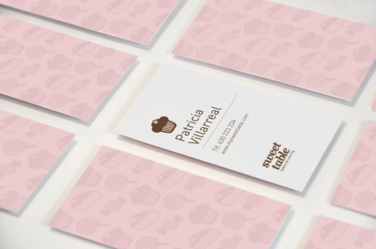 Sweet Table on the Behance Network #pattern #business #card #indentity #candy