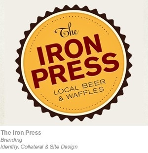haus. #waffles #beer #haus #branding #iron #the #press