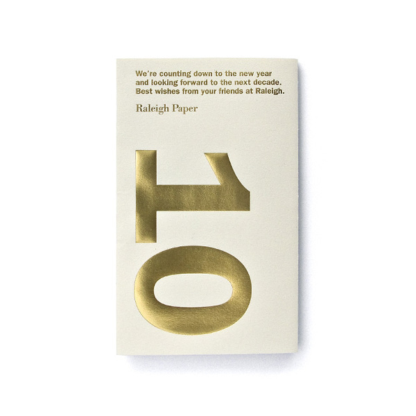 Raleigh Paper Dave Foster : Portfolio #invite #emboss #invitation #big #number #gold #type #foil