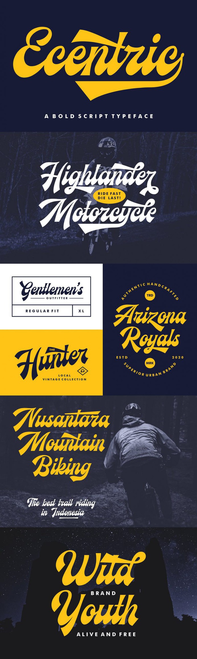 Ecentric – Vintage Script