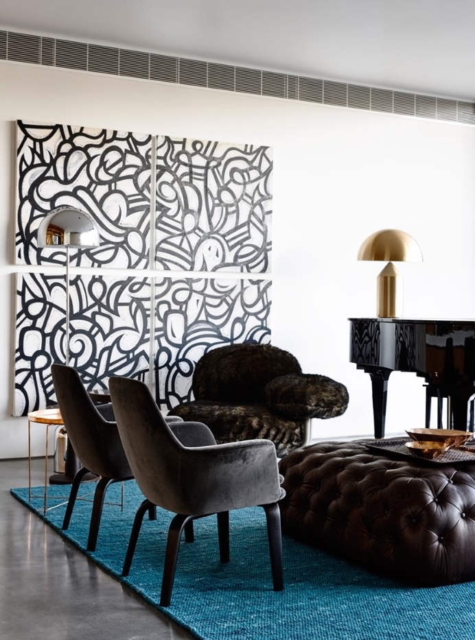 Concrete House Provide Strong Visual Connections Between Levels