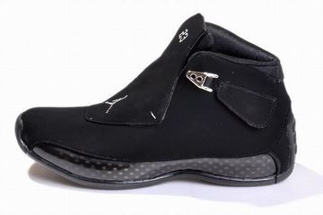 nike retro jordan air shoes 18 all black #shoes