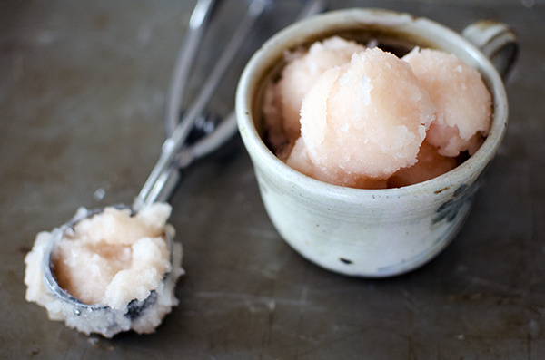 Grapefruit Sorbet Recipe | Running Blonde #food