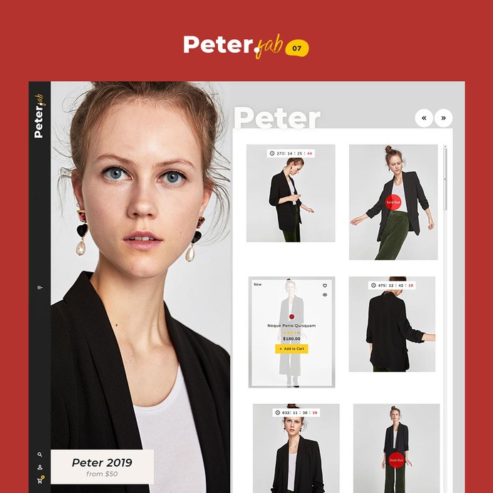 #Peter #Fashion #Boutique - #Shopify Multi-purpose Responsive #Theme | #TemplateTrip #eCommerce #Website #Design