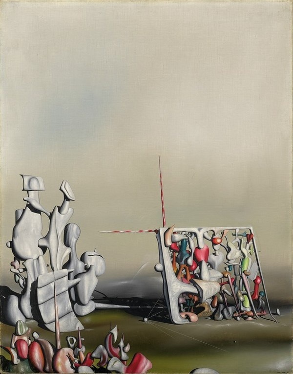 "Motion has not yet ceased" painting by Yves Tanguy #surrealism #surrealistic #painting #paintings