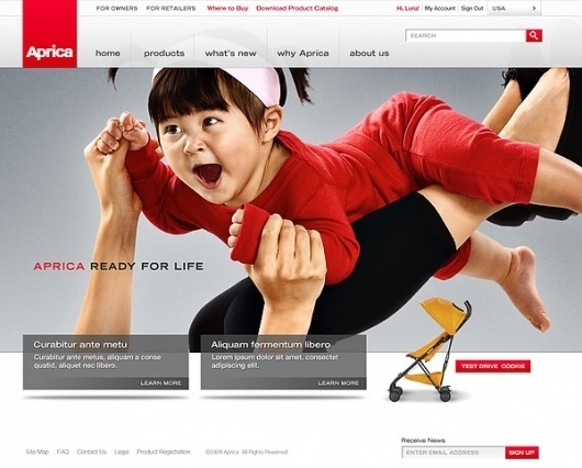 Aprica on Web Design Served #bvnvbn