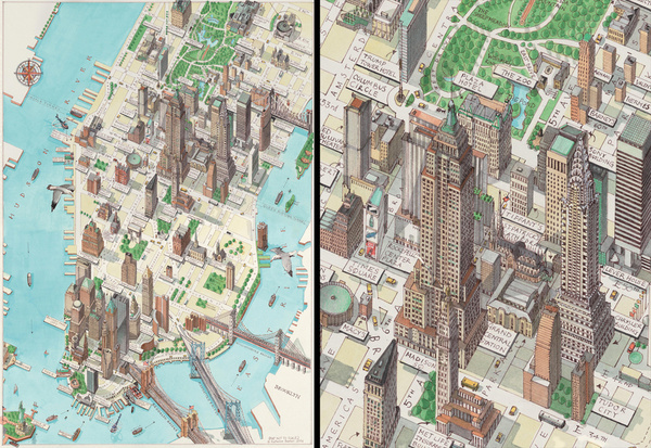 – Manhattan Map #illustration #manhattan #map
