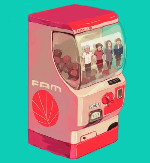 30 DAY CHALLENGE // DAY SEVEN // YOUR FAMILY #molotov #illustration #cocktail