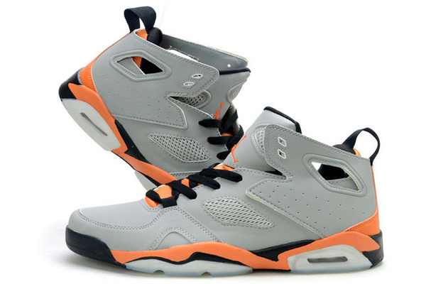 Nike Air Jordan Flight Club 91 Grey Orange Black Mens Shoes #shoes