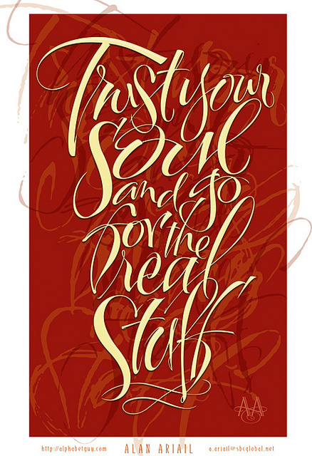 Trust Your Soul #layered #composition #texture #type #typography