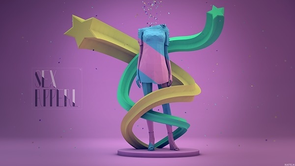 Sunday Fun Projects on Behance #c4d #3dart #design #cinema #art #4d #3d #typography