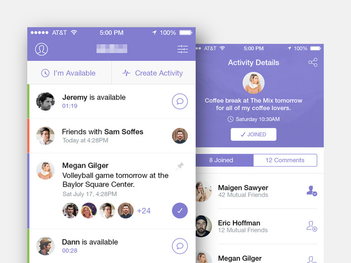 iOS App by Brian Plemons #inspiration #flat #ux #design #ui #app #ios