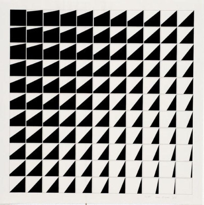 Kees Visser.Â Shift 1976,Â paint and pencil on paper #pattern