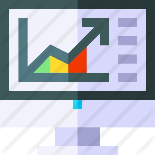 See more icon inspiration related to business and finance, seo and web, bar chart, stats, bar graph, marketing, statistics, graph, chart, screen, graphic, technology and computer on Flaticon.