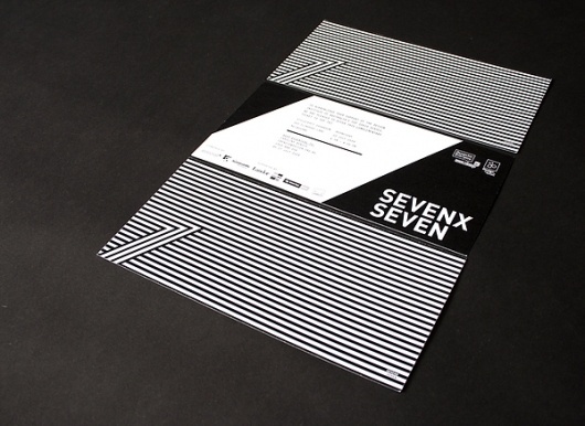 7x7 on Branding Served #white #pattern #branding #black #identity #and