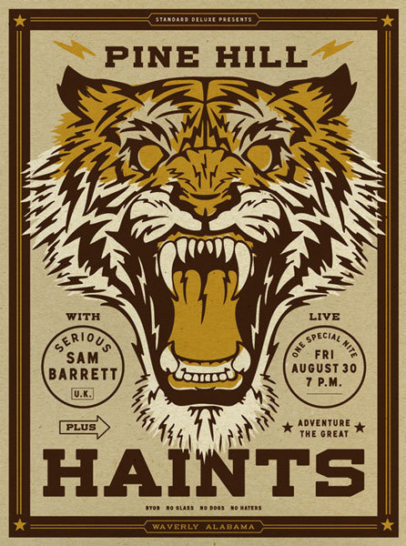 GigPosters.com - Pine Hill Haints - Serious Sam Barrett #screen #gig #print #poster