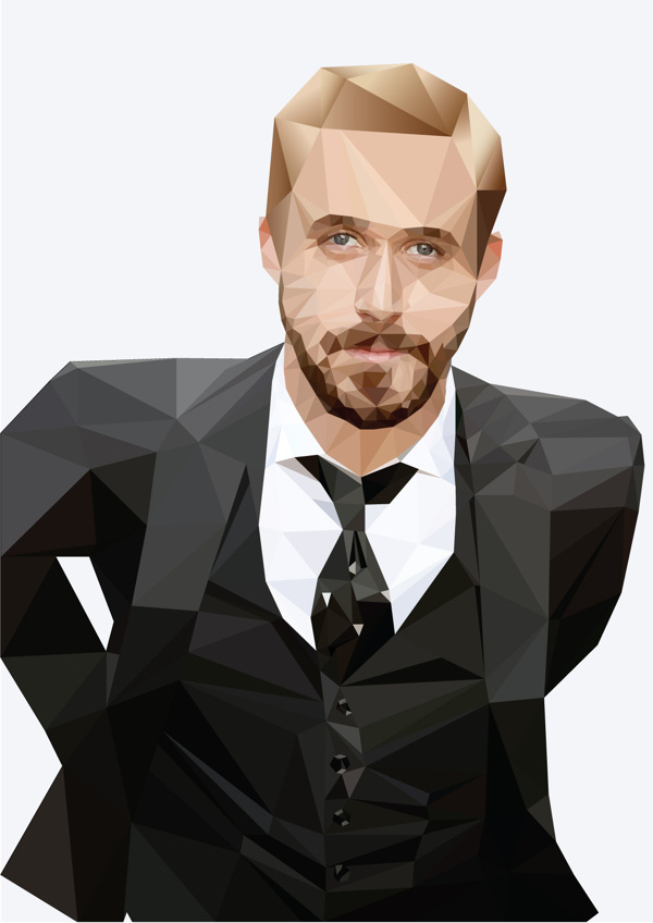 Digital Illustration - Ryan Gosling on Behance #abstract #ryan #design #illustration #portrait #art #gosling