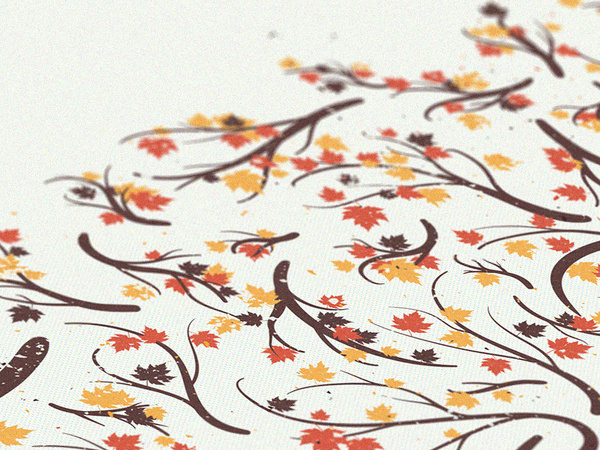 Branches | Fall Detail #joystain #fall #noa #illustration #nature #poster #branches #detail #emberson #leaves