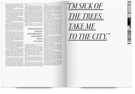 UW Design Show 2011 | Andrea Drake #page #city #book #publication #trees #magazine #typography