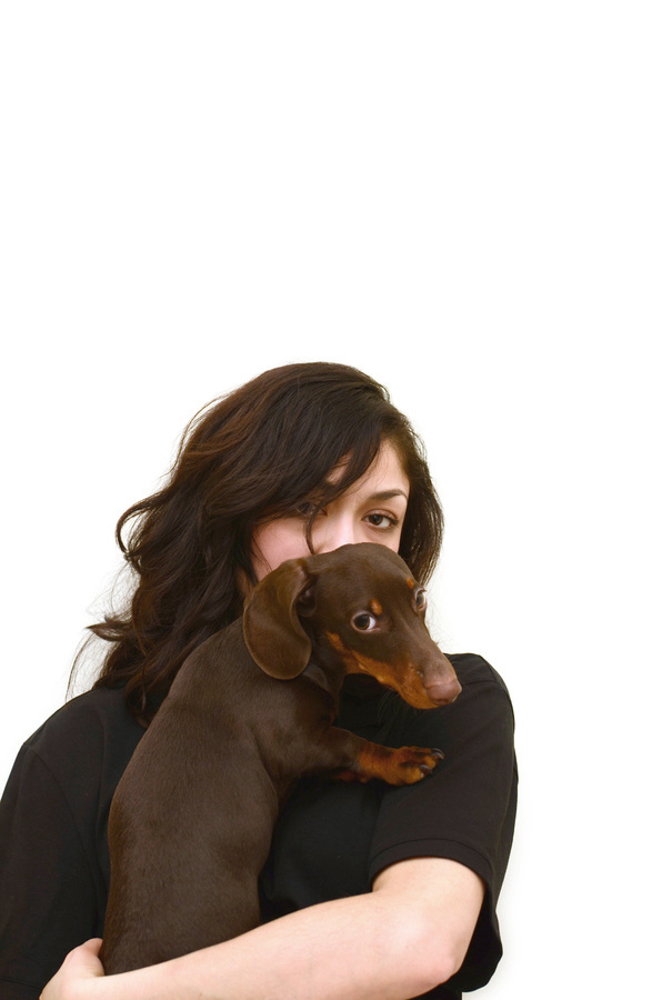 Kyle Gabouer Photo #girl #wiener #hot #photography #portrait #dachshund #babe