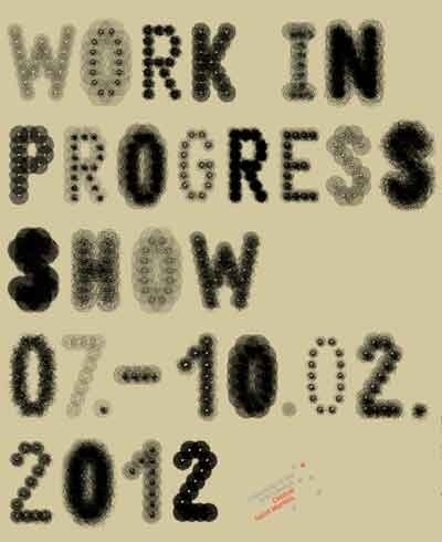 MA Communication Design: Work in Progress show #poster #typography