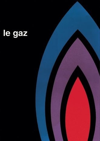Georges Calame — Gas, advertising poster (1958) #vintage #poster