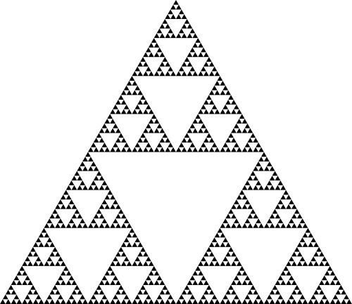 science tumbled #triangle #sierpinksi