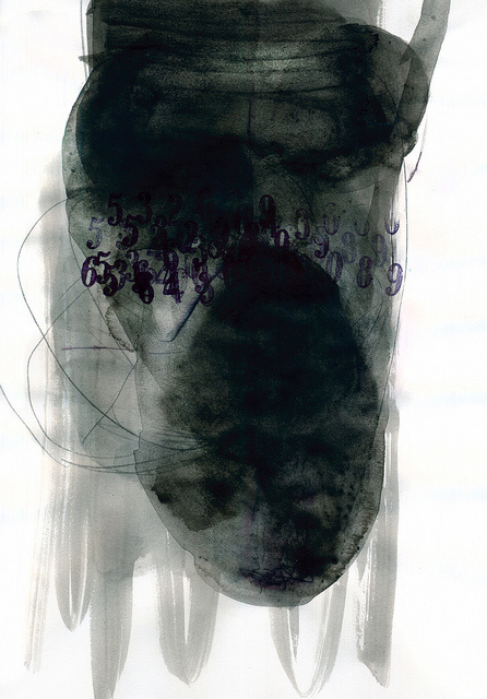 Emilio Nanni- nuclei 2013 #nero #arte #numeri #pittura #emilionanni