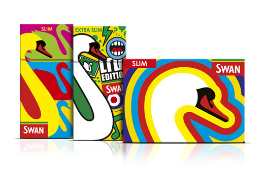 SWAN LTD CREDS 4 #tobacco #illustration #box