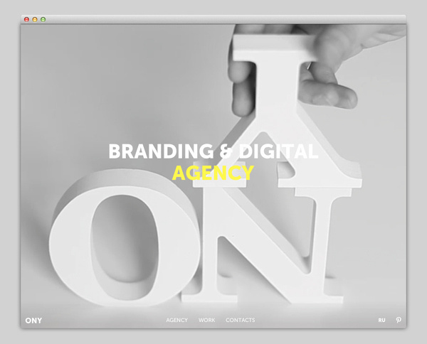 Ony Agency #website #layout #design #web
