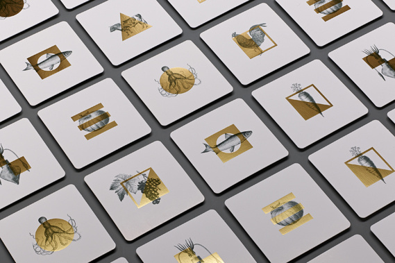 Creative Review - Nautical luxury: Magpie's restaurant and bar identities for Mondrian's Sea Containers hotel #fgf