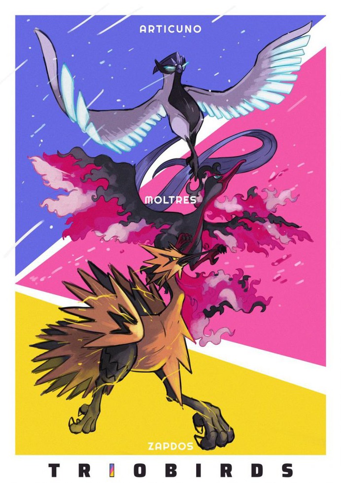 GALARIAN TRIO BIRDS by zacharybla