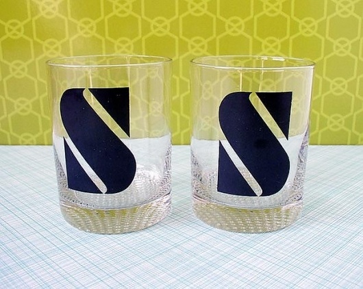 Retro Patterns and Type from the Kitsch Cafe Shop | Design Blog | Design.org #glasses #typography