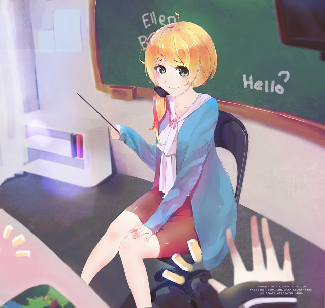 Realistic Anime Digital Paintings by Aoi Ogata