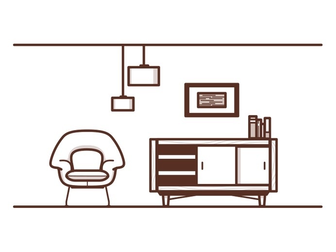 Watch your head.. #simple #illustration #furniture