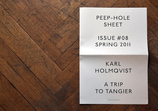 manystuff.org — Graphic Design daily selection » Blog Archive » Peep-Hole Sheet – Karl Holmqvist #design #graphic #typography