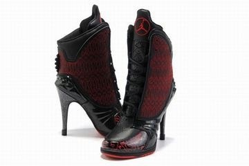 black jordan heels