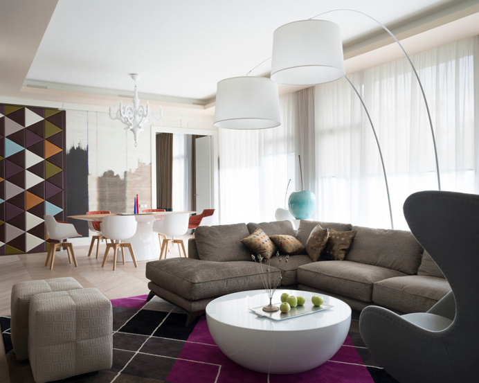 Living room, dinning room