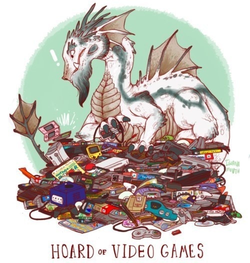 19 Delightfully Unusual Dragon Hoards To Covet #dragon #fantasy #horde #design #games #covet #hoard #illustration #video #reptile #art #den #treasure