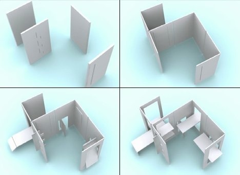 Yanko Deigns introduces 2D #furniture for a 3D world. All pieces fold down and become completely flat for incredibly easy storage. #design #